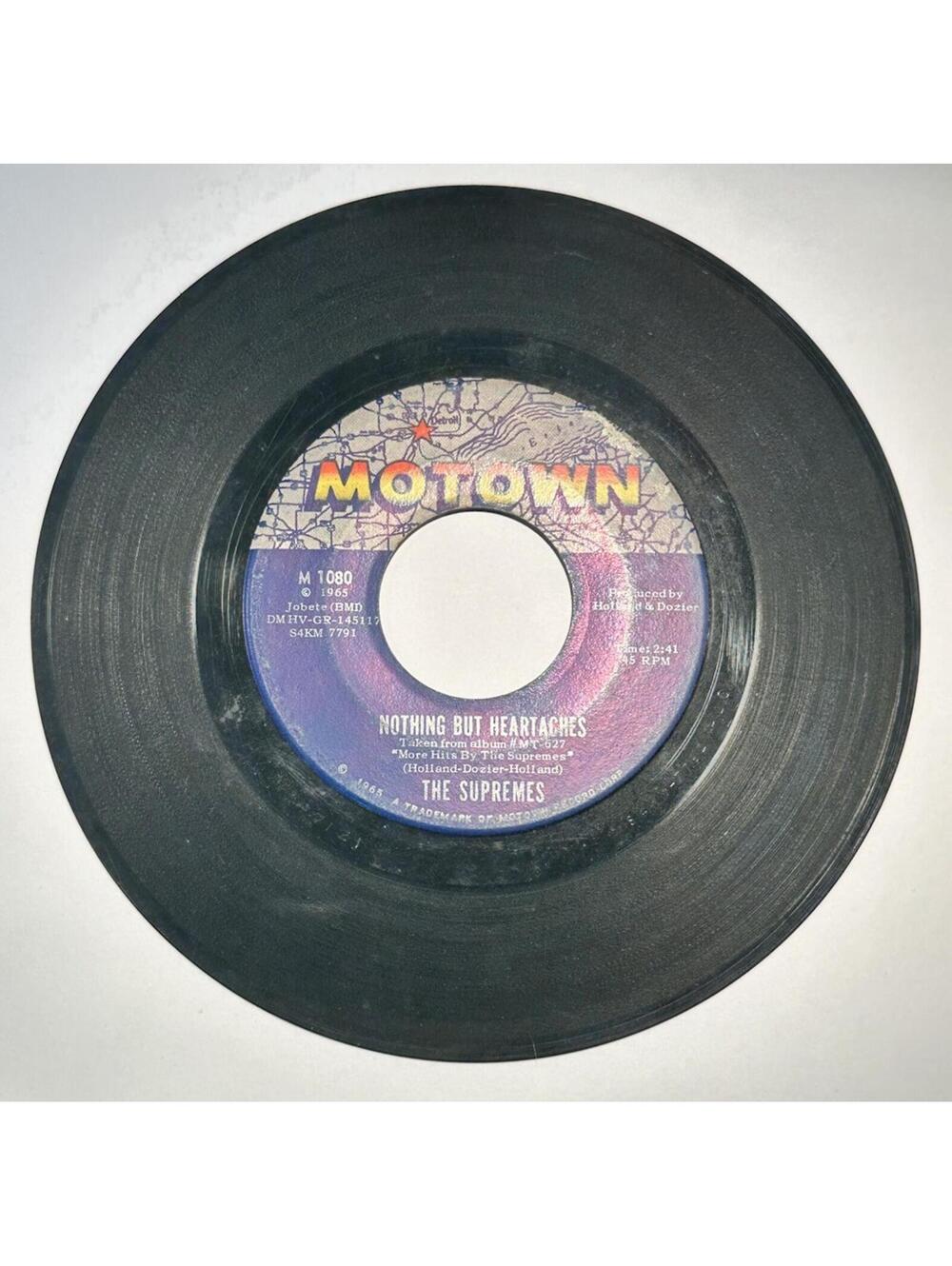 The Supremes 1965 - Nothing But Heartaches - Motown 45RPM 7”Single M1080